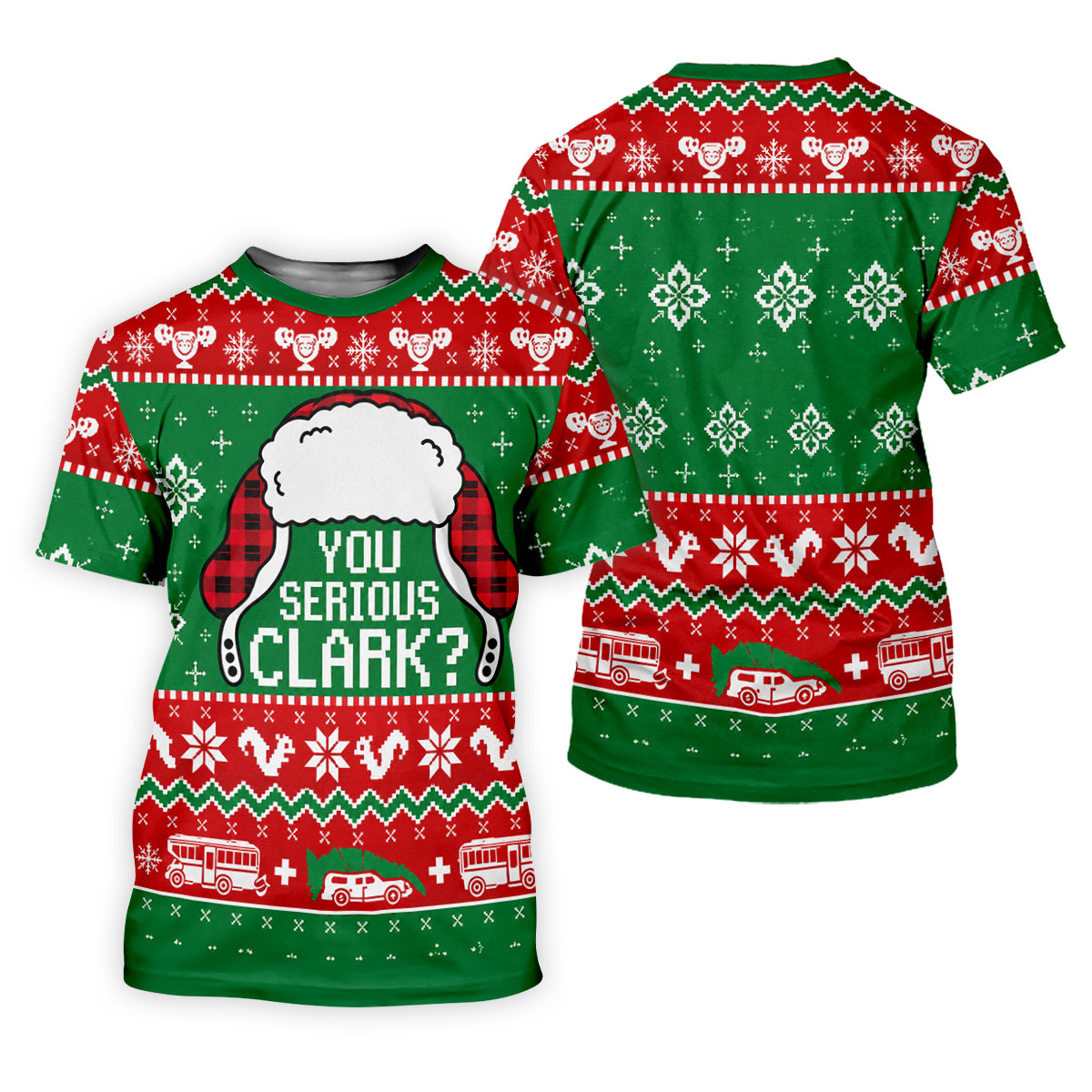 You Serious Clark Christmas Golf Shirt, Golf Shirts For Men, Funny Mens Golf Shirts