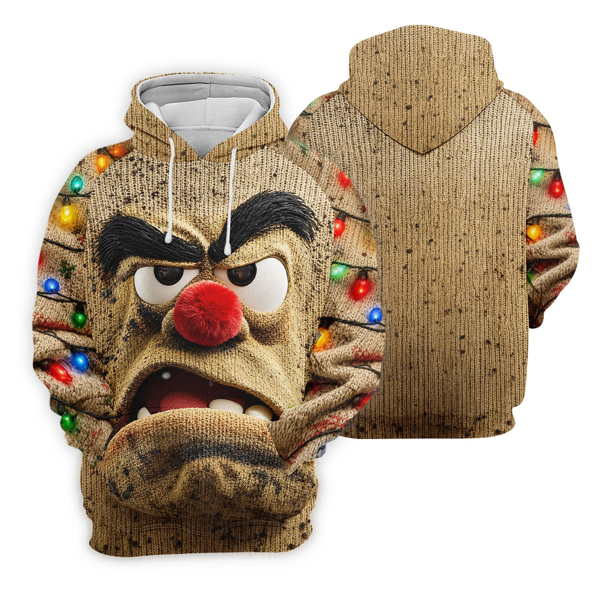 Grumpy Reindeer Lights Christmas Golf Polo, Golf Tops For Women, Women's Golf Polo