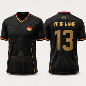 Iconic German Landmarks V-Neck For Men Football Lover, Germany Football Soccer Fan Gift
