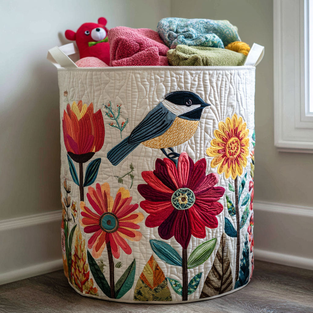Floral Flight Laundry Basket Laundry Gifts, Housewarming Gift Ideas, Mother's Day Gifts