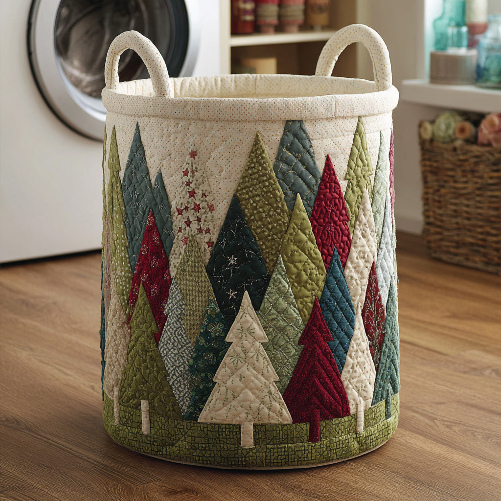 Forest Christmas Tree Laundry Basket Laundry Gifts, Housewarming Gift Ideas, Mother's Day Gifts