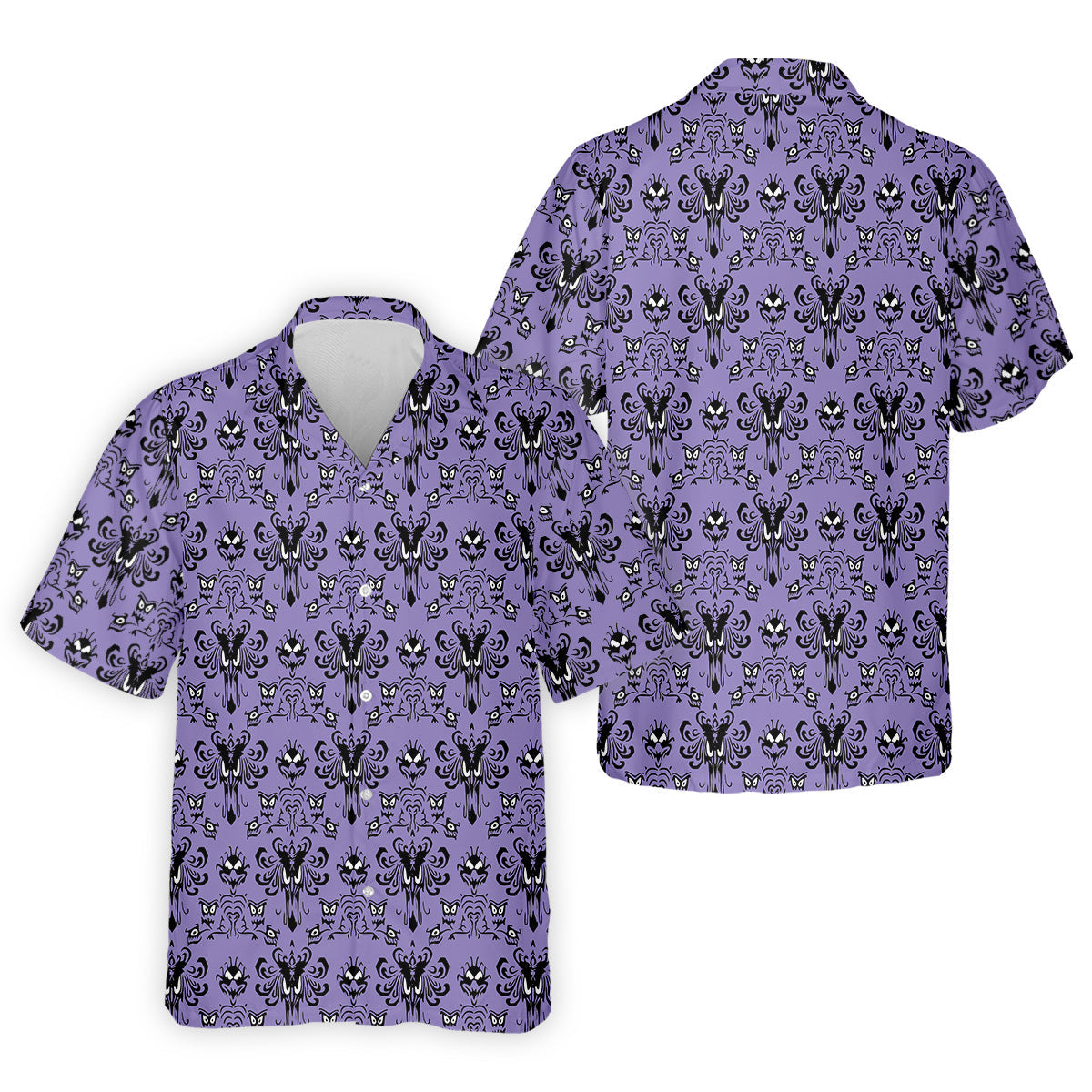 Haunted Mansion Hitchhiking Ghosts Men's Golf Polo ShirtHalloween Golf Shirt, Mens Golf Gift