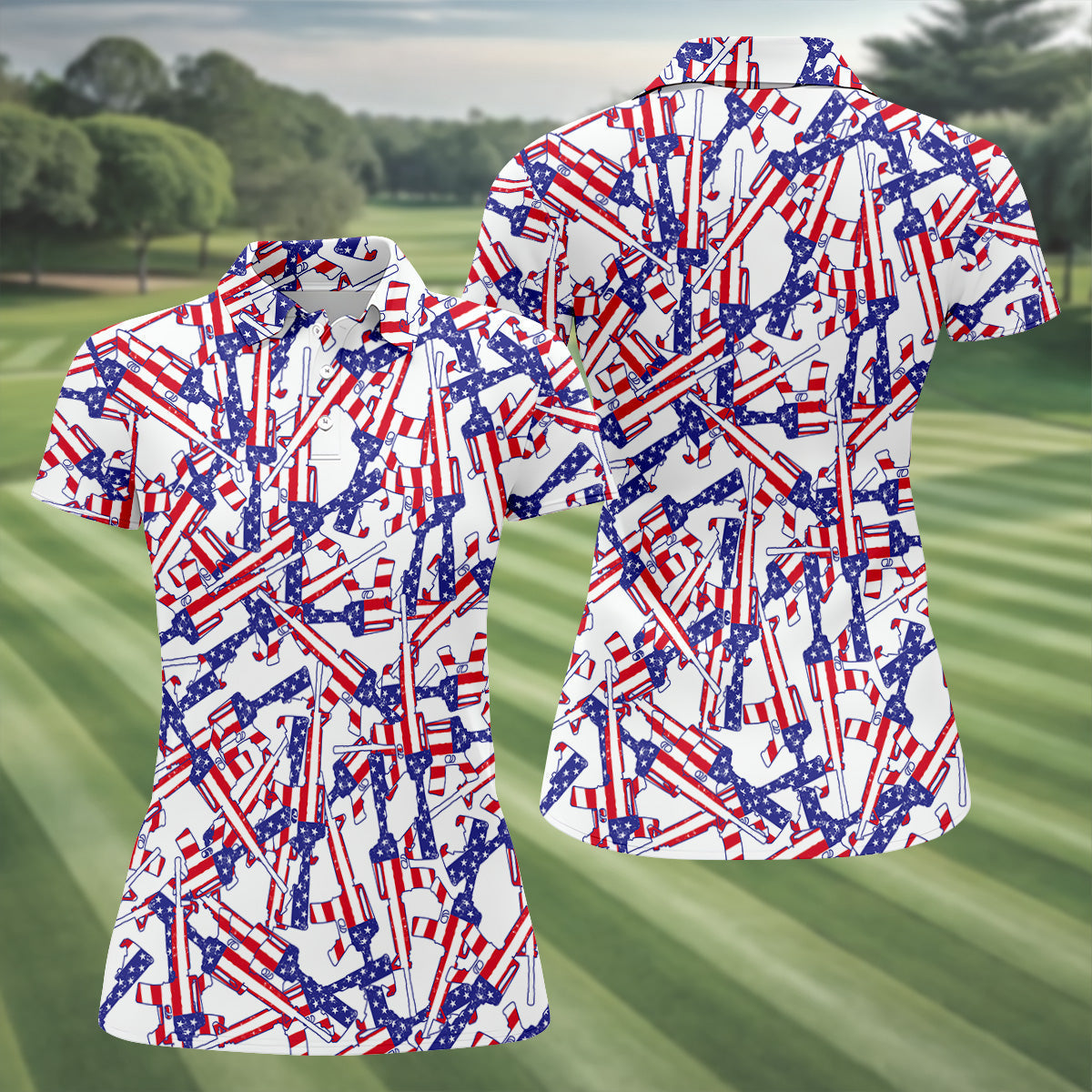 Ladies Patriotic Golf Shirts, Sleeveless Women's Golf Shirts, Ladies Golf Shirts, Golf Gifts For Women