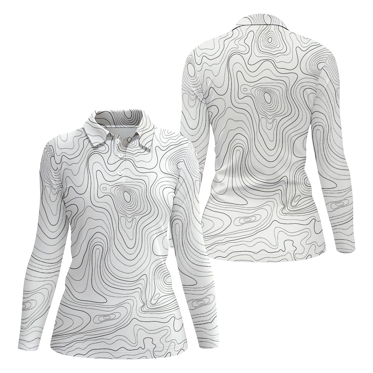 White Top Womens Golf Tops, Ladies Sleeveless Polo, Unique Gift For Golfer, Golfing Apparel