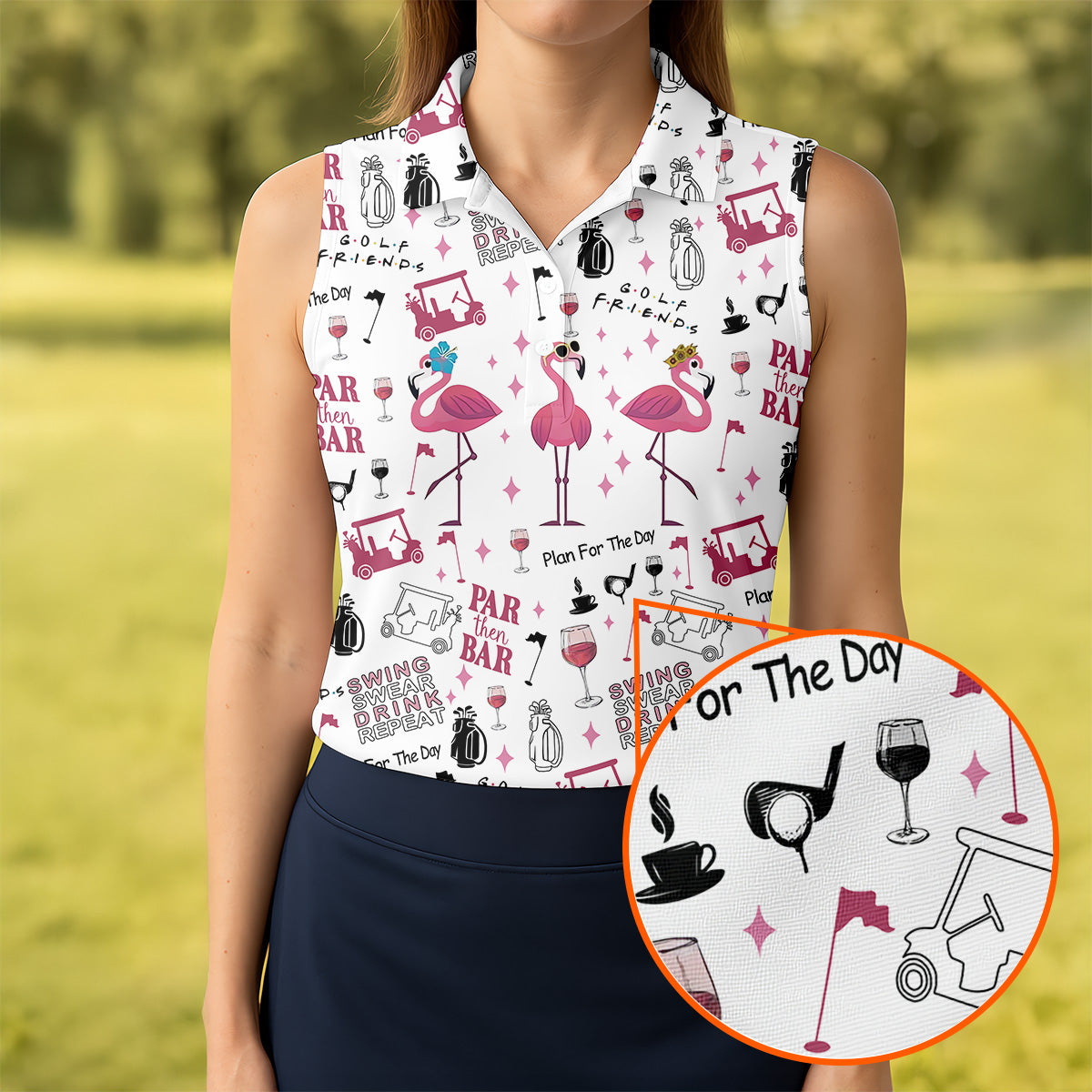 Golf Friends Par Then Bar Flamingo Golf Shirt, Golf Team Shirt, Ladies Pink Golf Shirt, Golf Shirt For Women