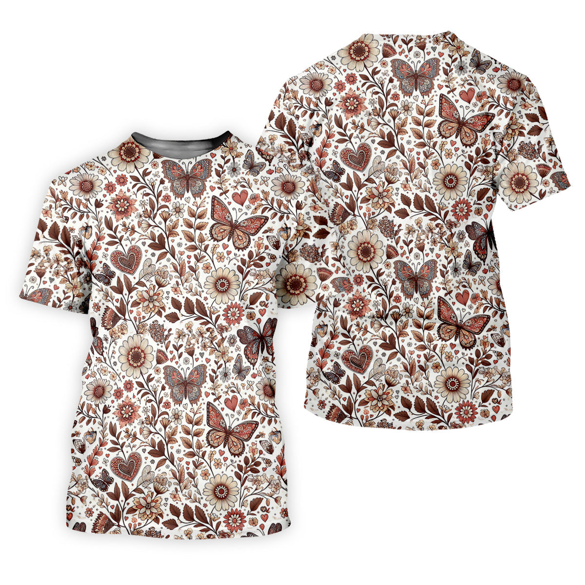 Spring Butterfly Golf Tops For Men, Retro Golf Shirt, Golf Gifts For Women, Ladies Golf Shirts