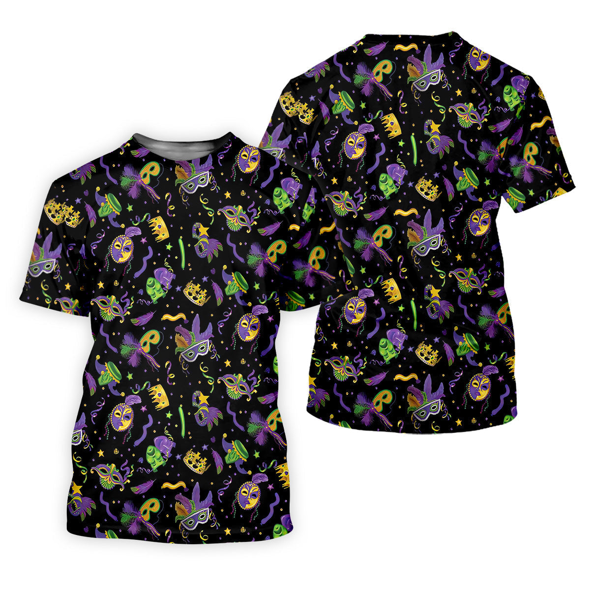Mardi Gras Golf Sleeveless Polo ShirtWomens, Mardi Gras Black Golf Shirt, Ladies Golf Shirt