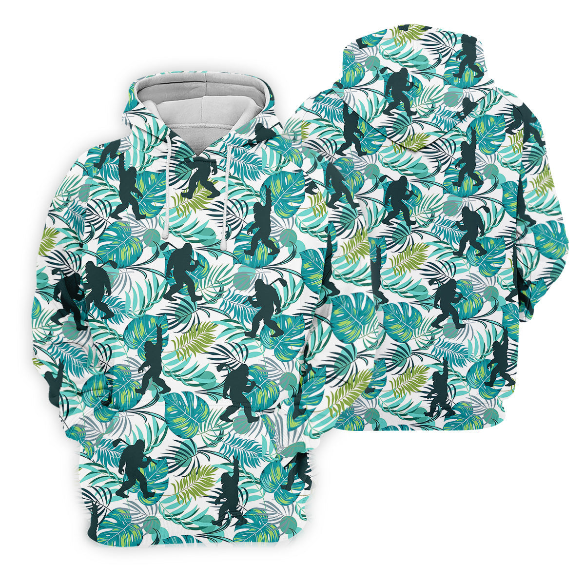 Tropical Green Bigfoot Golf Shirt, Golf Shirt For Women, Ladies Sleeveless Polo, Ladies Golf Shirts