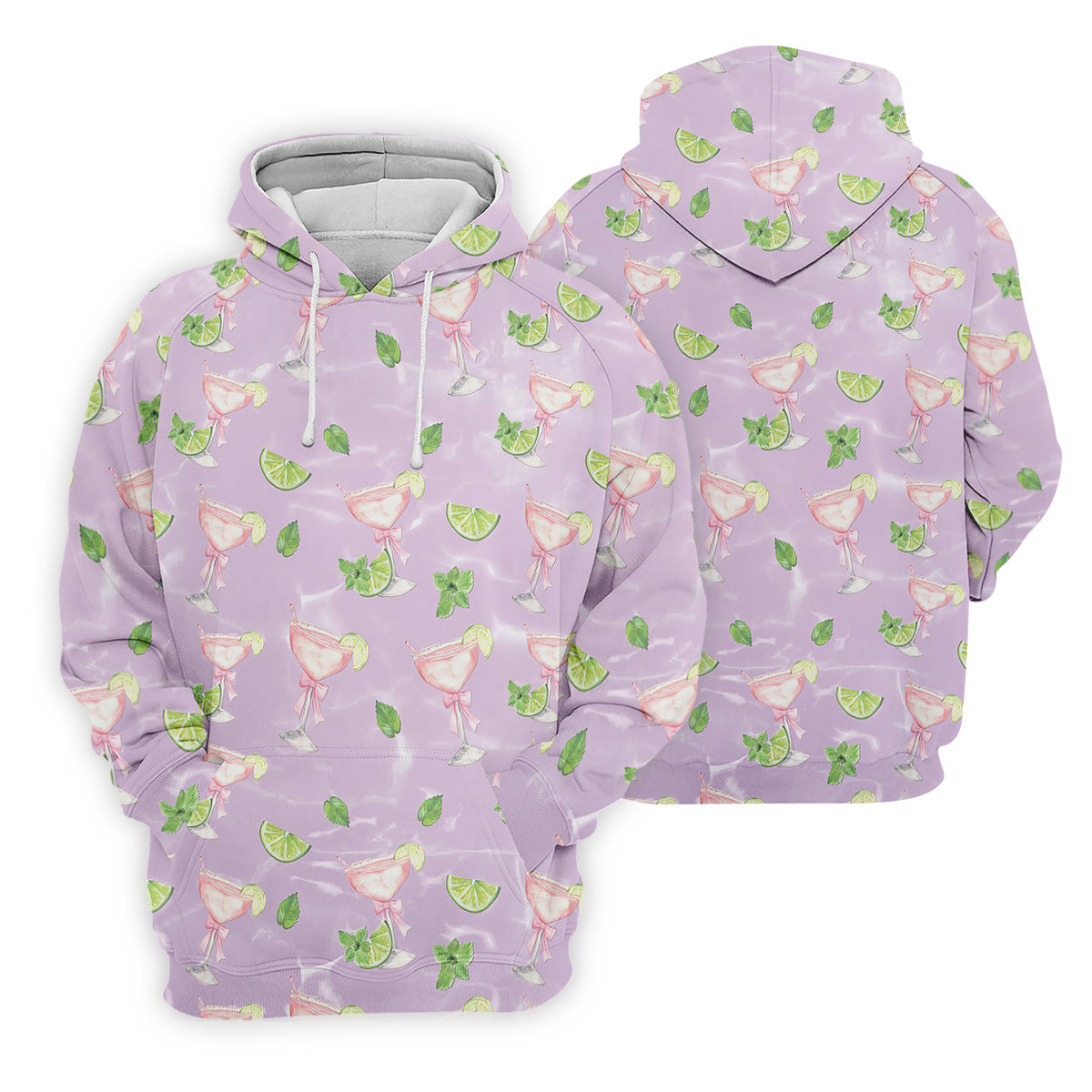 Margarita Golf Shirt For Women, Coquette Aesthetic Womens Golf Tops, Pink Drink Patterned Golf Shirts