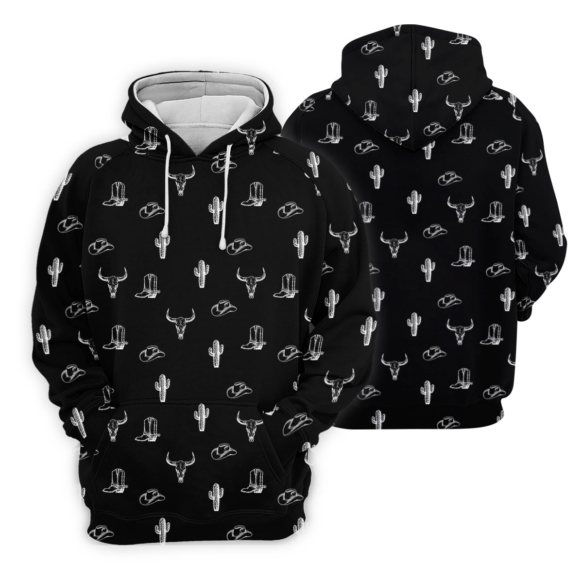 Wild West Cactus Black Western Golf Shirts Women, Unique Gift For Golfer, Ladies Golf Shirts