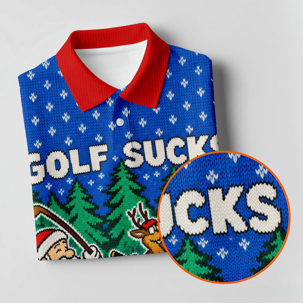 Golf Sucks Santa Christmas Golf Shirt, Womens Golf Apparel, Golf Shirts For Women