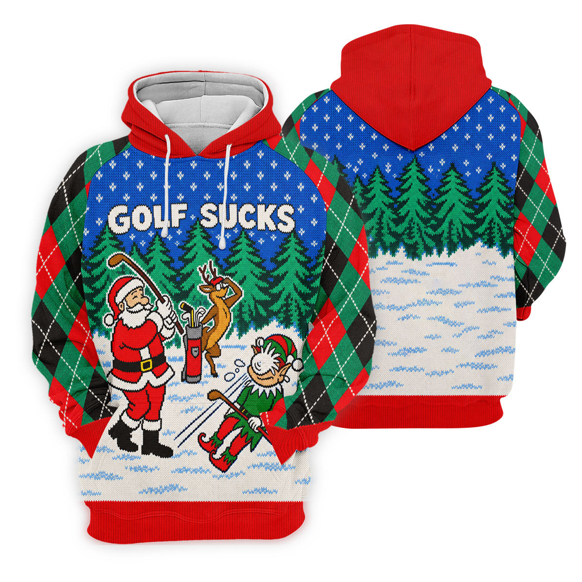 Golf Sucks Santa Christmas Golf Shirt, Womens Golf Apparel, Golf Shirts For Women