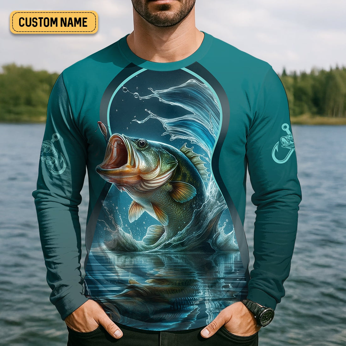 As Long As She Swallows It's All Good Fishing UPF Shirts, Funny Fishing Shirt, Bass Fishing