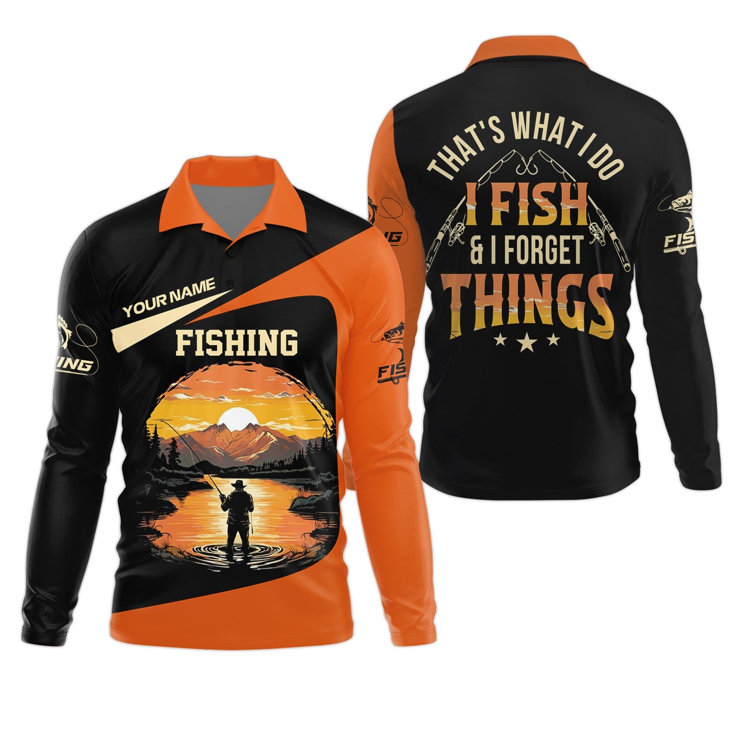 That's What I Do Fishing UPF Shirts, Long Sleeve Fishing Shirts, Gift For Fisherman