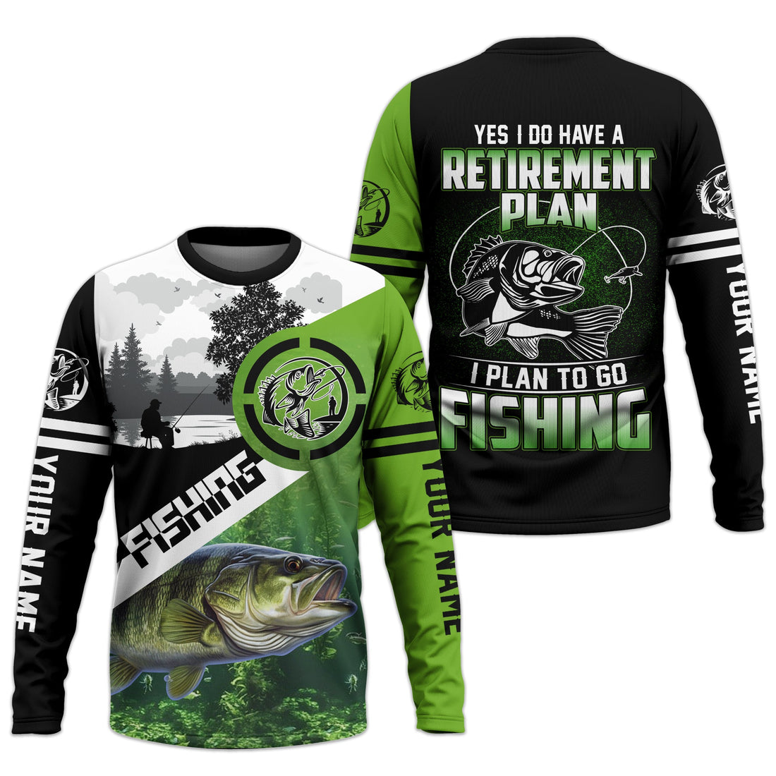 Yes I Do Have Retirement Plan To Go Fishing SPF Shirts For Men, Funny Fishing Shirts, Gag Gifts For Men
