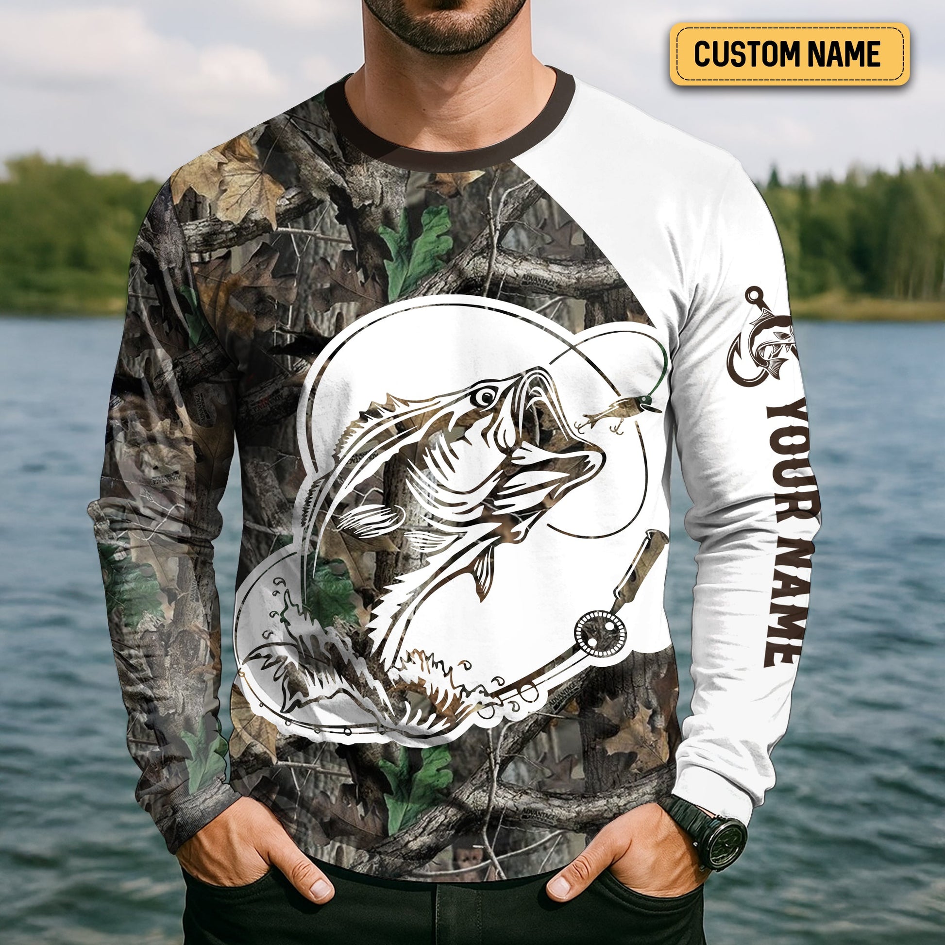 I Love It When She Bends Over Fishing Shirt, Fishing T-Shirts Funny, SPF Shirts For Men, Men Long Sleeve Shirt