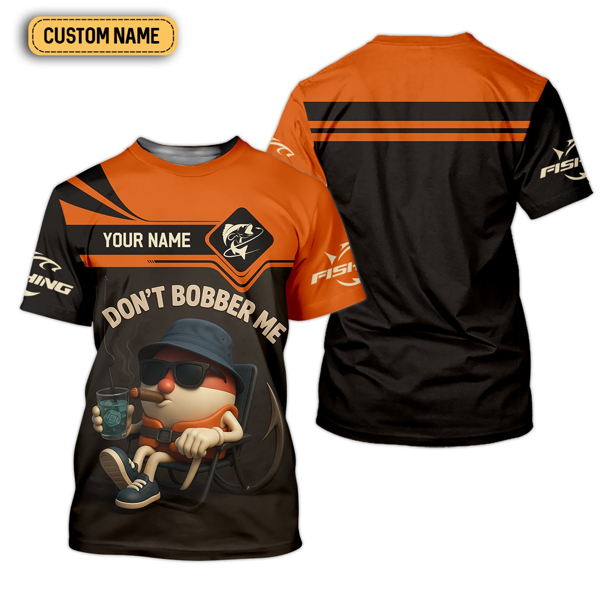 Don't Bobber Me SPF Shirts For Men, Funny Fishing T-Shirt, Hooded Sun Shirt, Men Long Sleeve Shirt