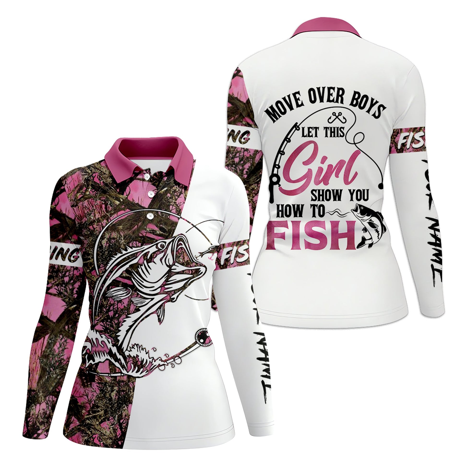 How To Fish, Pink Fishing Shirt, Fishing UPF Shirts,  Funny Fishing Shirts, UV Shirts For Women, Long Sleeve Sun Shirt