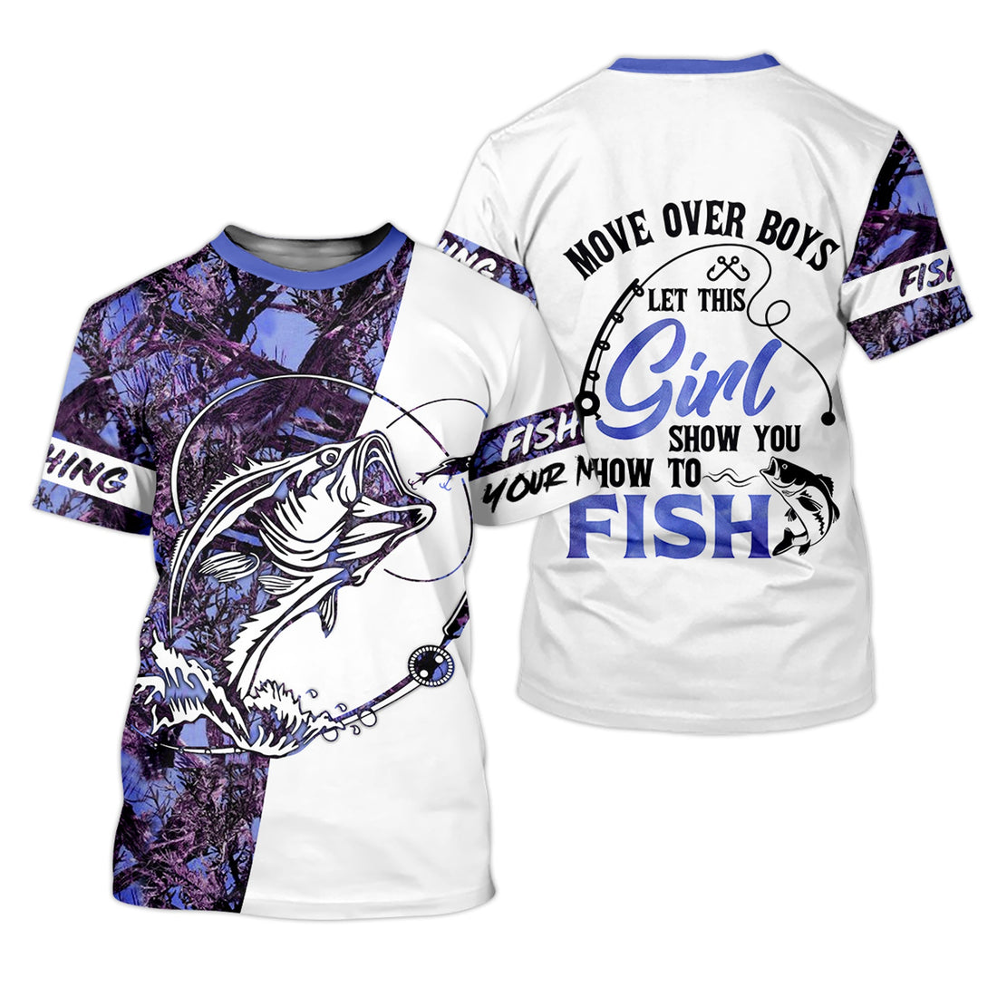 How To Fish, Purple Fishing Shirt, Fishing UPF Shirts,  Funny Fishing Shirts, UV Shirts For Women, Long Sleeve Sun Shirt