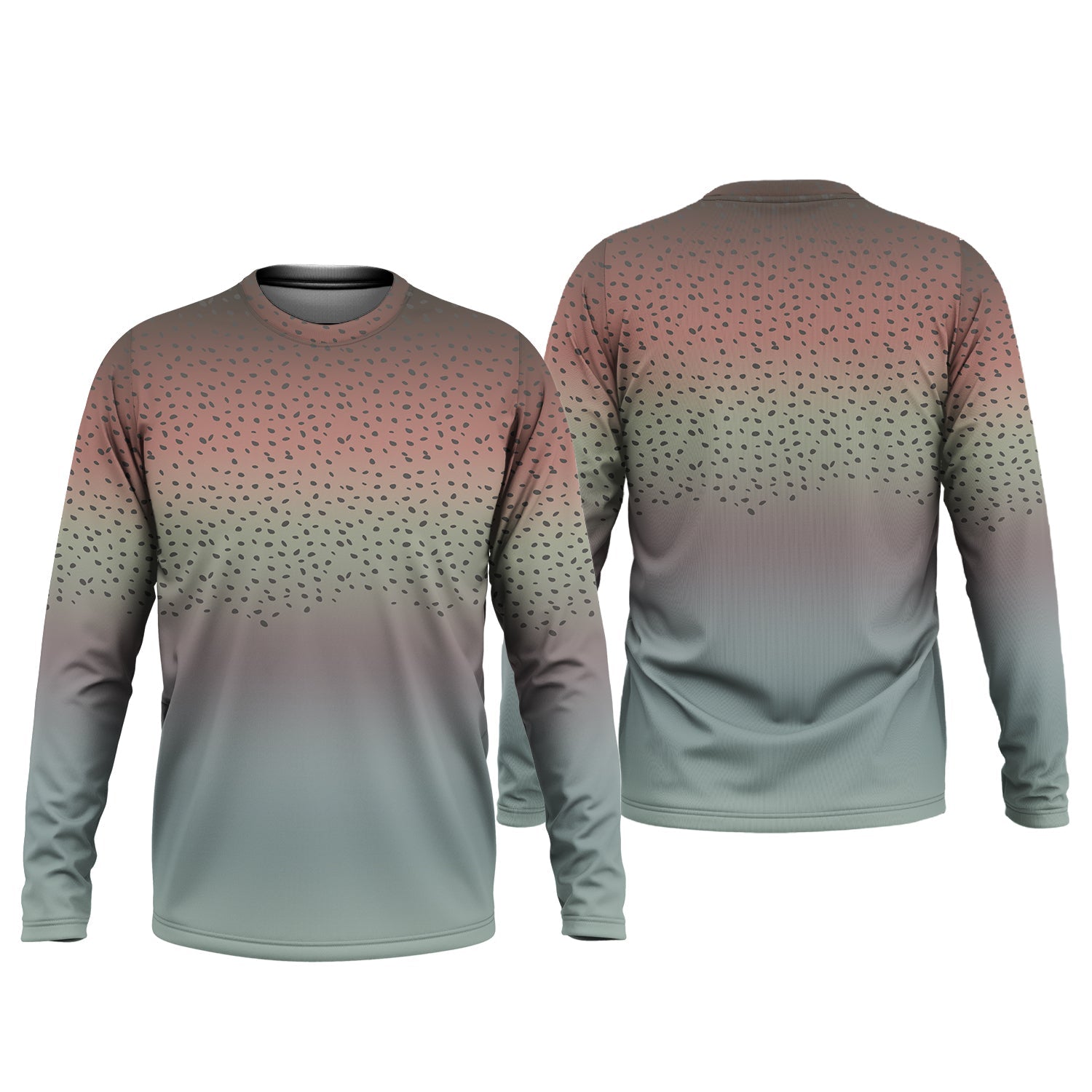 Rainbow Brook Trout Skin UPF Fishing Shirts, Hooded Sun Shirt, Personalized Fishing Gifts, UV Shirts For Men