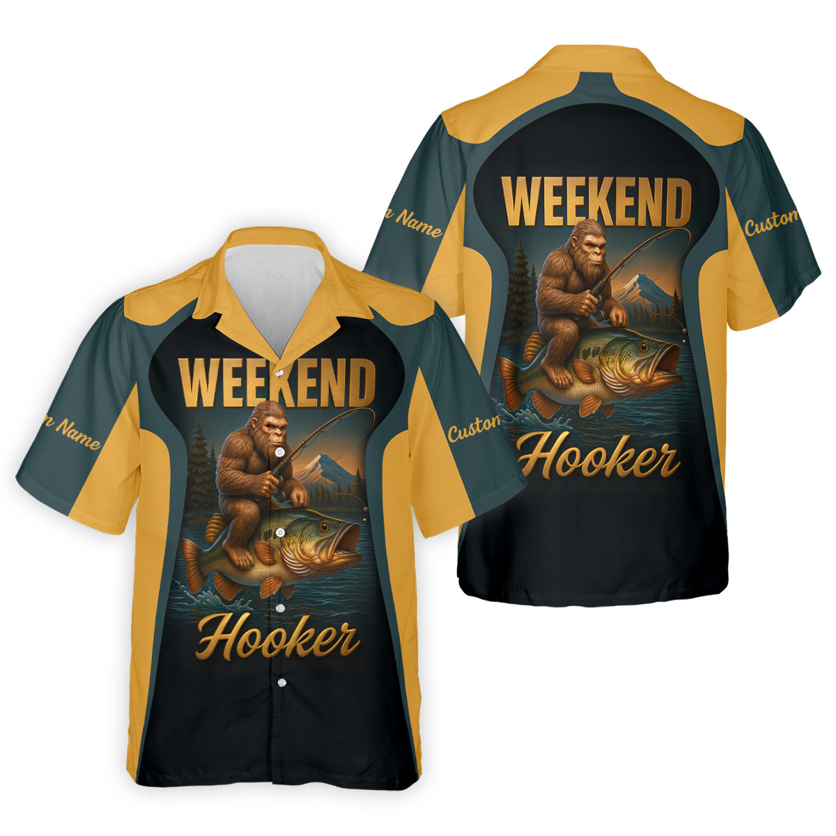 Weekend Hooker Sasquatch Fishing UPF Shirts, Women SPF Shirt, Female Fishing Shirts