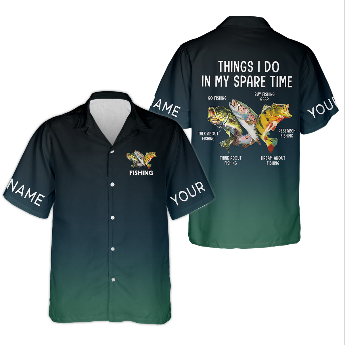 Things I Do In My Spare Time Funny Fishing Shirt, Fishing UPF Shirts, Fishing Shirts For Men