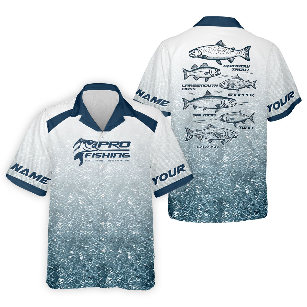 Pro Fishing Shirt for Men, Long Sleeve UPF Performance Fishing Shirt, Bass Angler Shirt