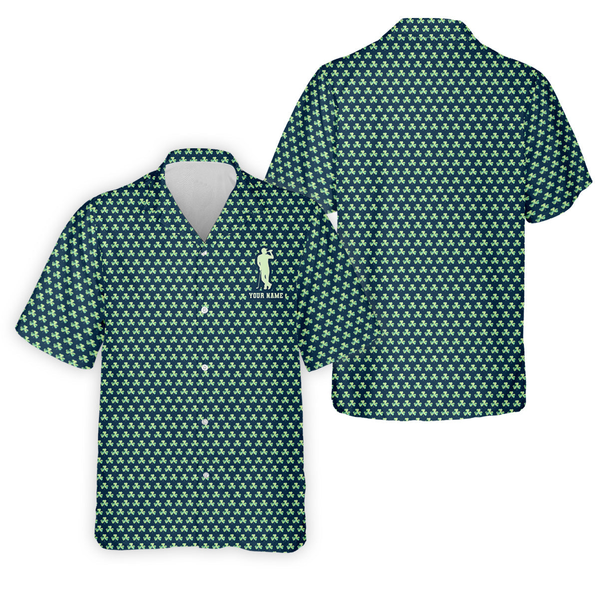 St Patrick's Day Shamrock Golf And Beer Green Golf Shirt, Polo ShirtFor Men, Golf Shirts For Men