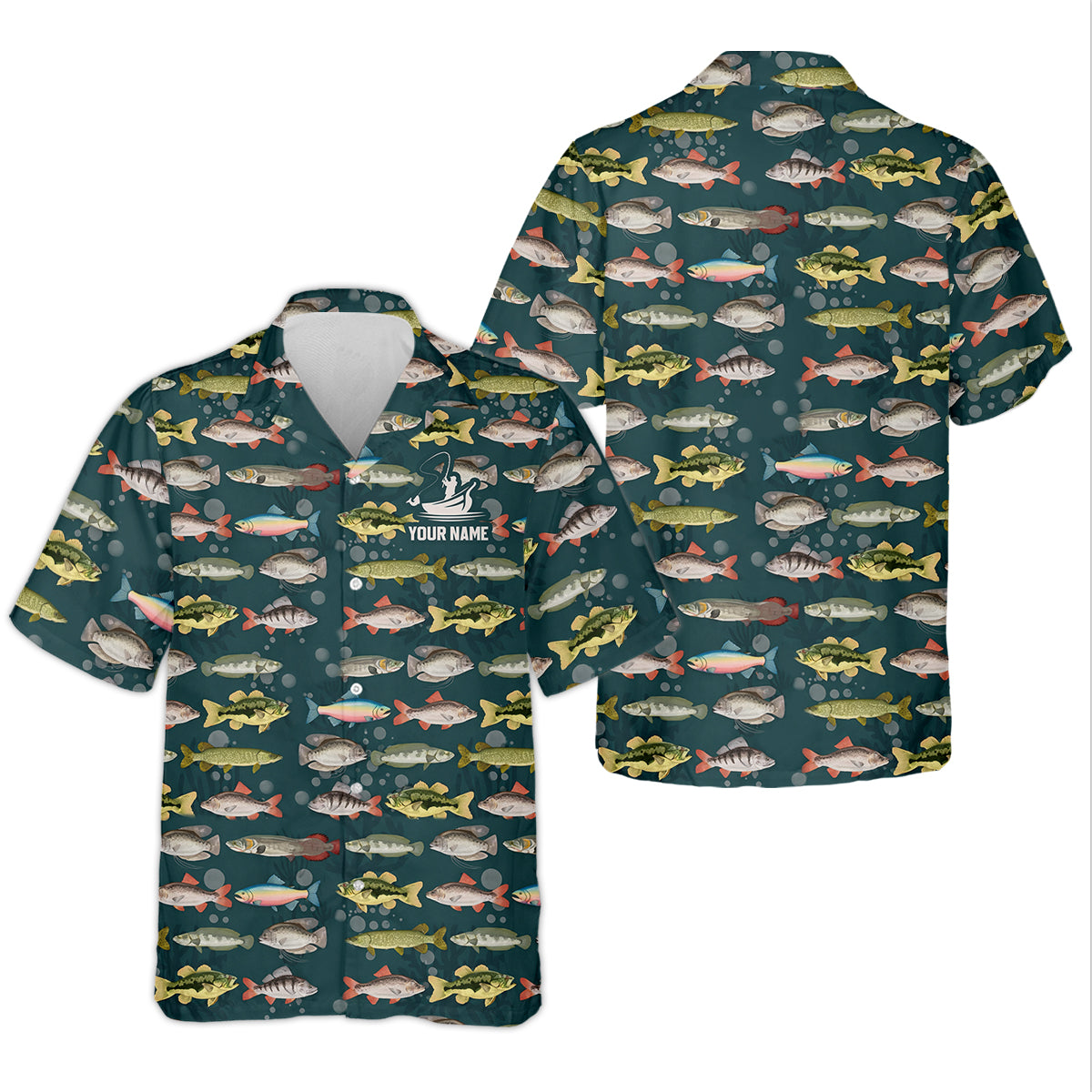 Personalized Freshwater Fish Fishing Shirt With Custom Name, Long Sleeve Fishing Shirt, Fishing Shirt For Men