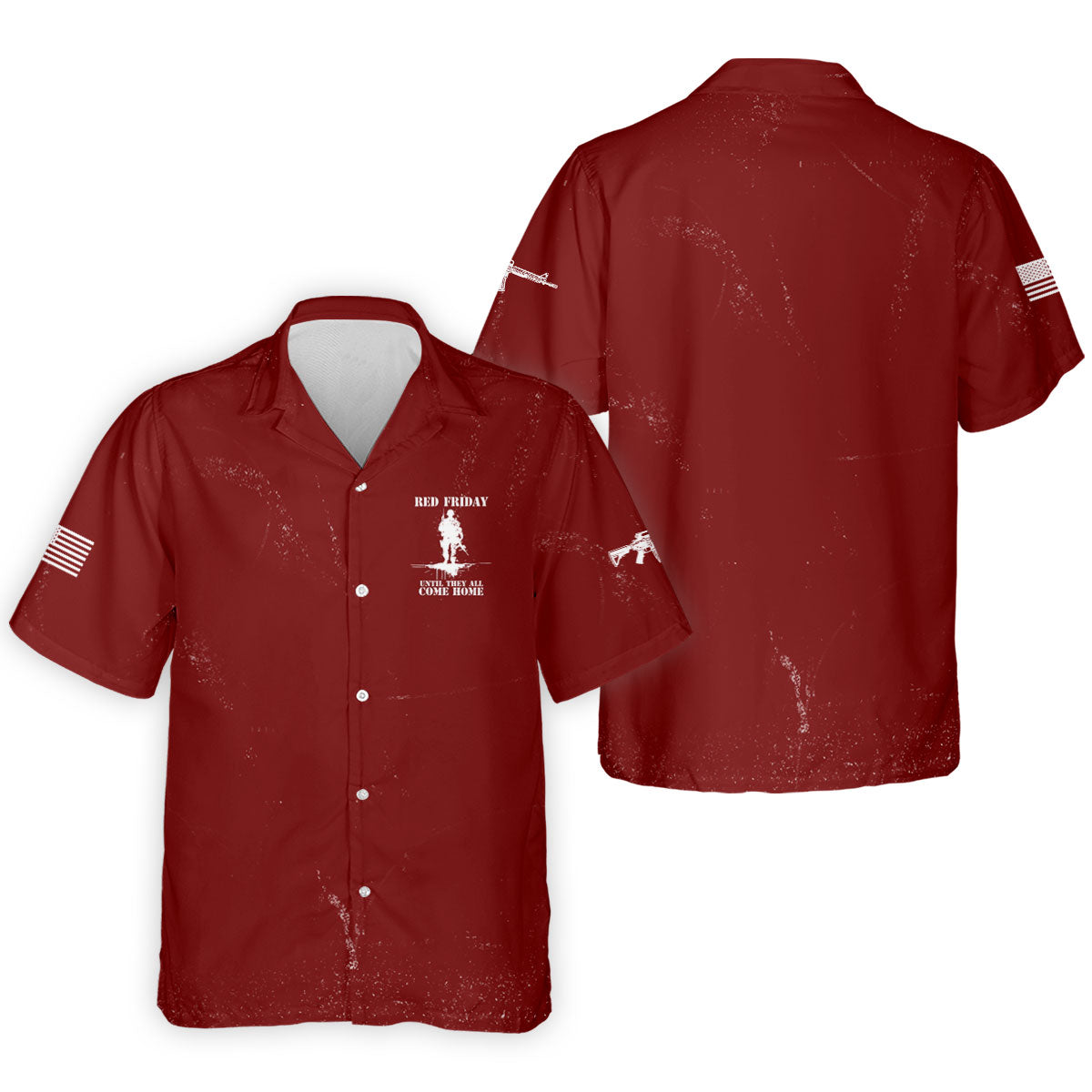 RED Friday Untill They All Come Home Red Golf Shirt, Veteran Memorial 250 Years Polo Shirts For Men