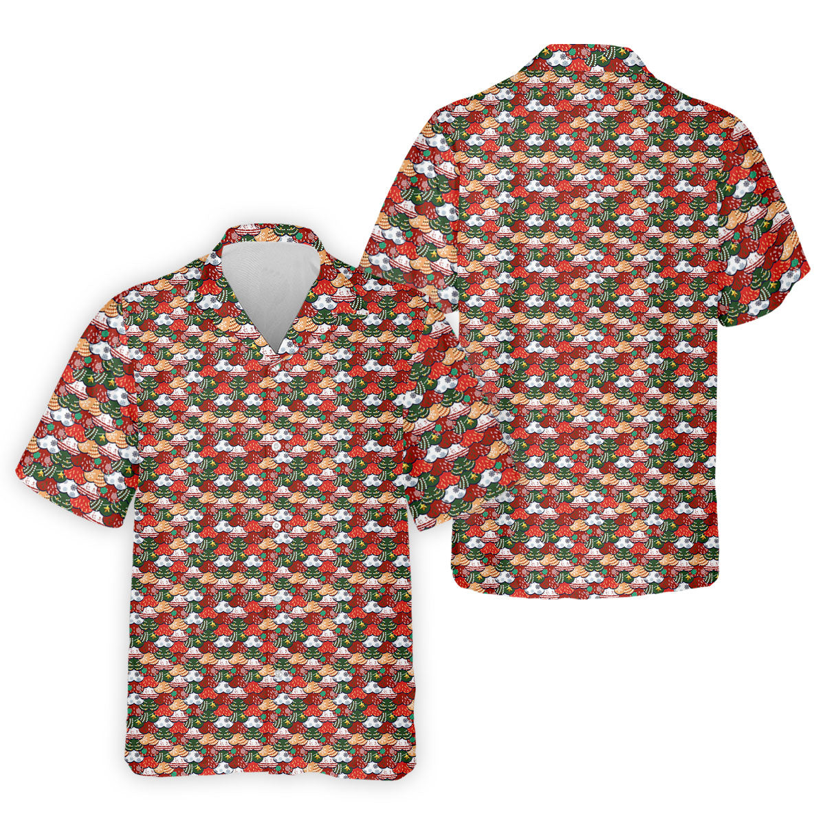 Fun Christmas Colorful Shirts For Men, Naughty Christmas Golf Shirt, Polo Shirts For Men, Golfing Apparel