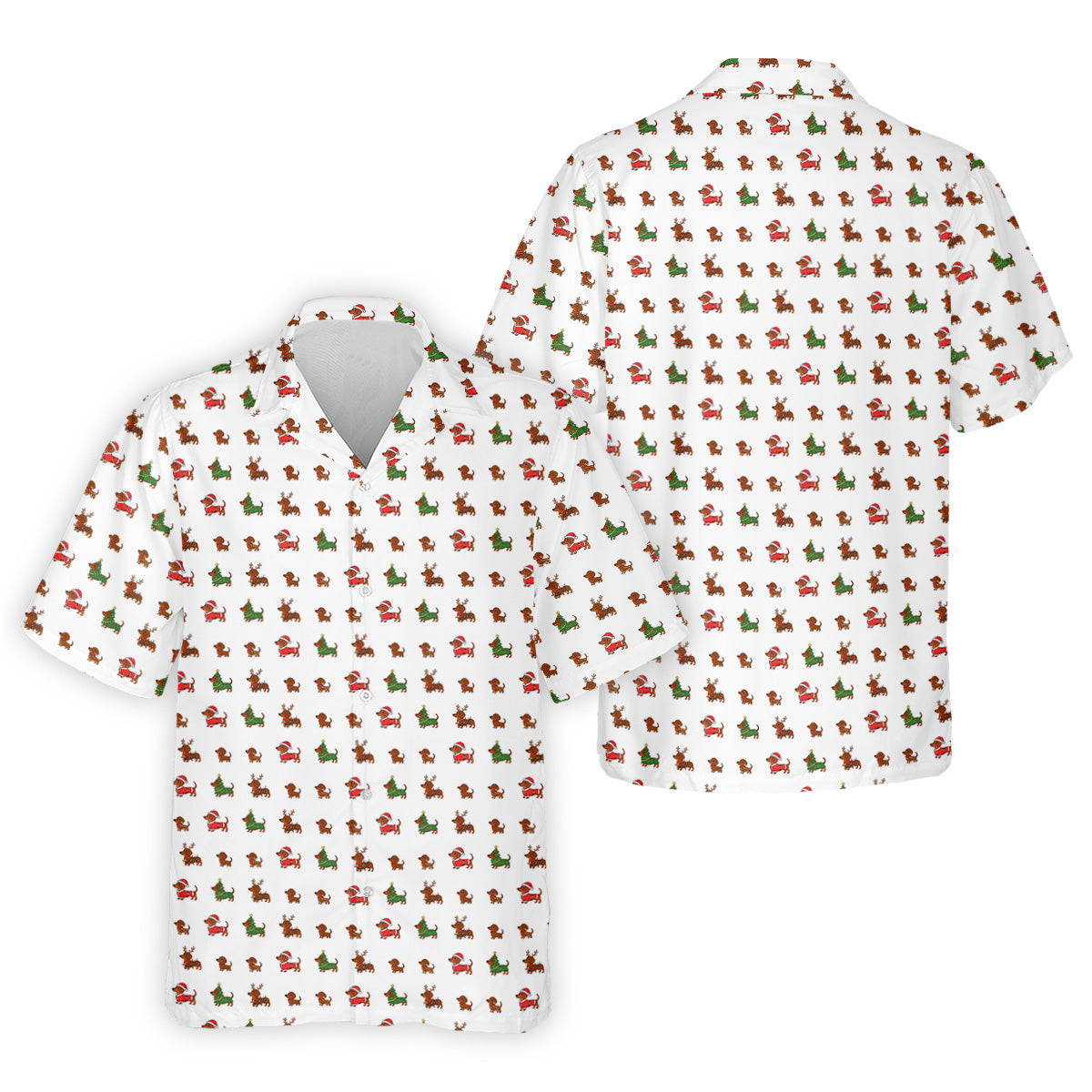 Christmas Dachshund Golf Tops For Men, Christmas Golf Shirt, Polo Shirts For Men, Golf Shirts For Men