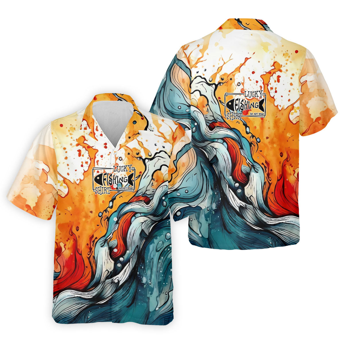 Lucky Fishing Shirt Do Not Wash Great Wave Art Fishing UPF Shirts, Funny Fishing Shirt, Fishing Shirts For Men