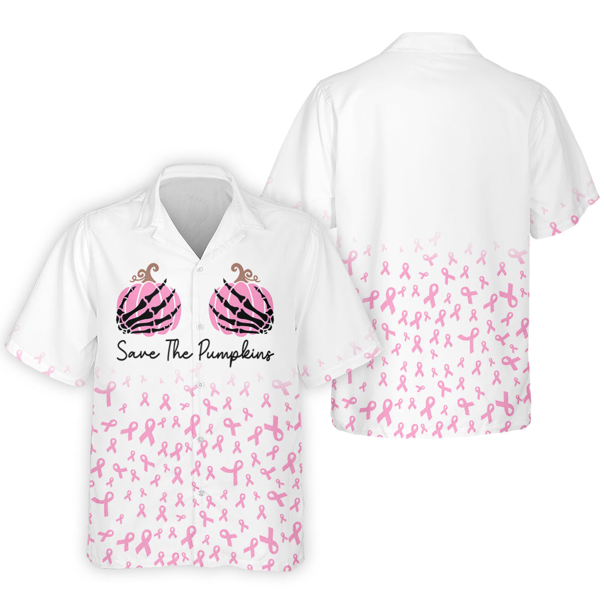 Save The Pumpkins Breast Cancer Polo Shirt, Mens Polo Shirts, Golf Apparel For Men