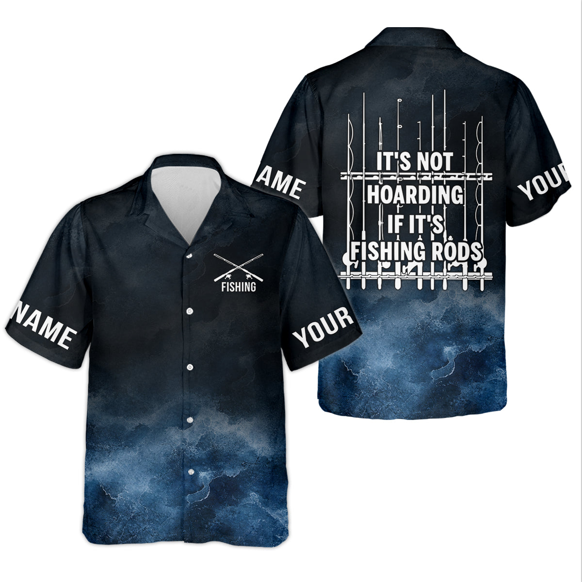 It's Not Hoarding If It's Fishing Rods Funny Fishing Shirt, Fishing UPF Shirts, Fishing Shirts For Men