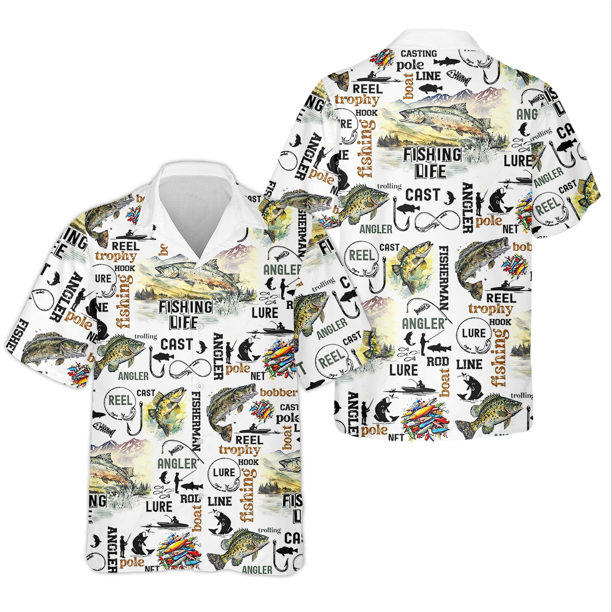 Fishing Life Fishing UPF Shirts, Funny Fishing Shirt, Gift For Fisherman, Fishing Shirts For Men