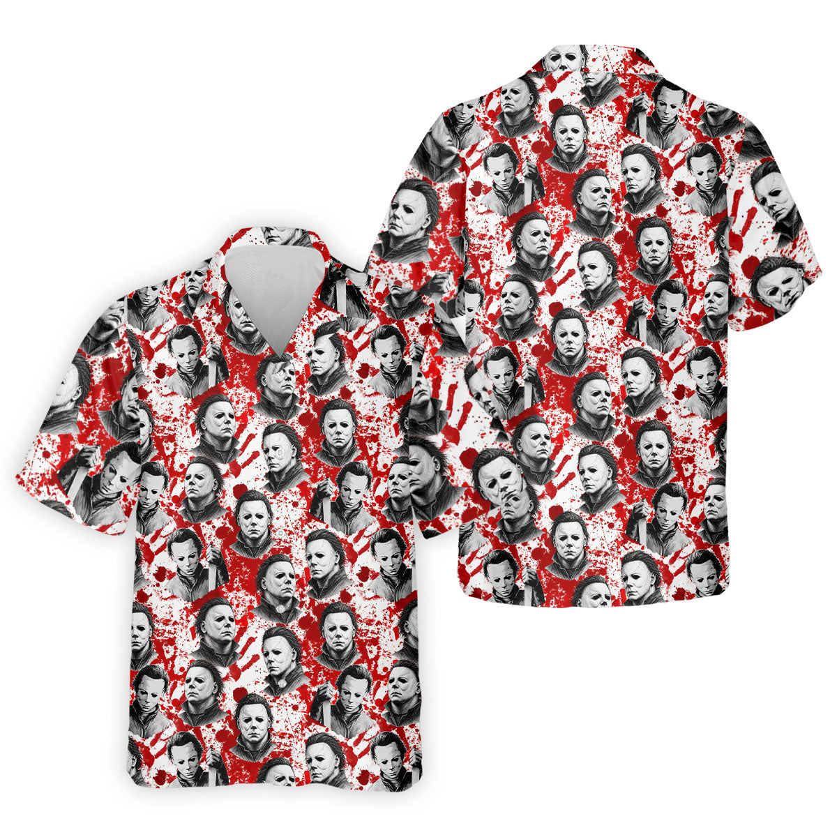 Halloween Masked Horror Character Polo Shirt, Mens Polo Shirts, Mens Golf Apparel