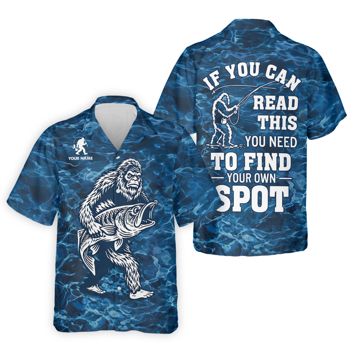 If You Can Read This You Need To Find Your Own Spot Fishing Shirt, Funny Bigfoot Fishing Shirt, Custom Fisherman Shirt