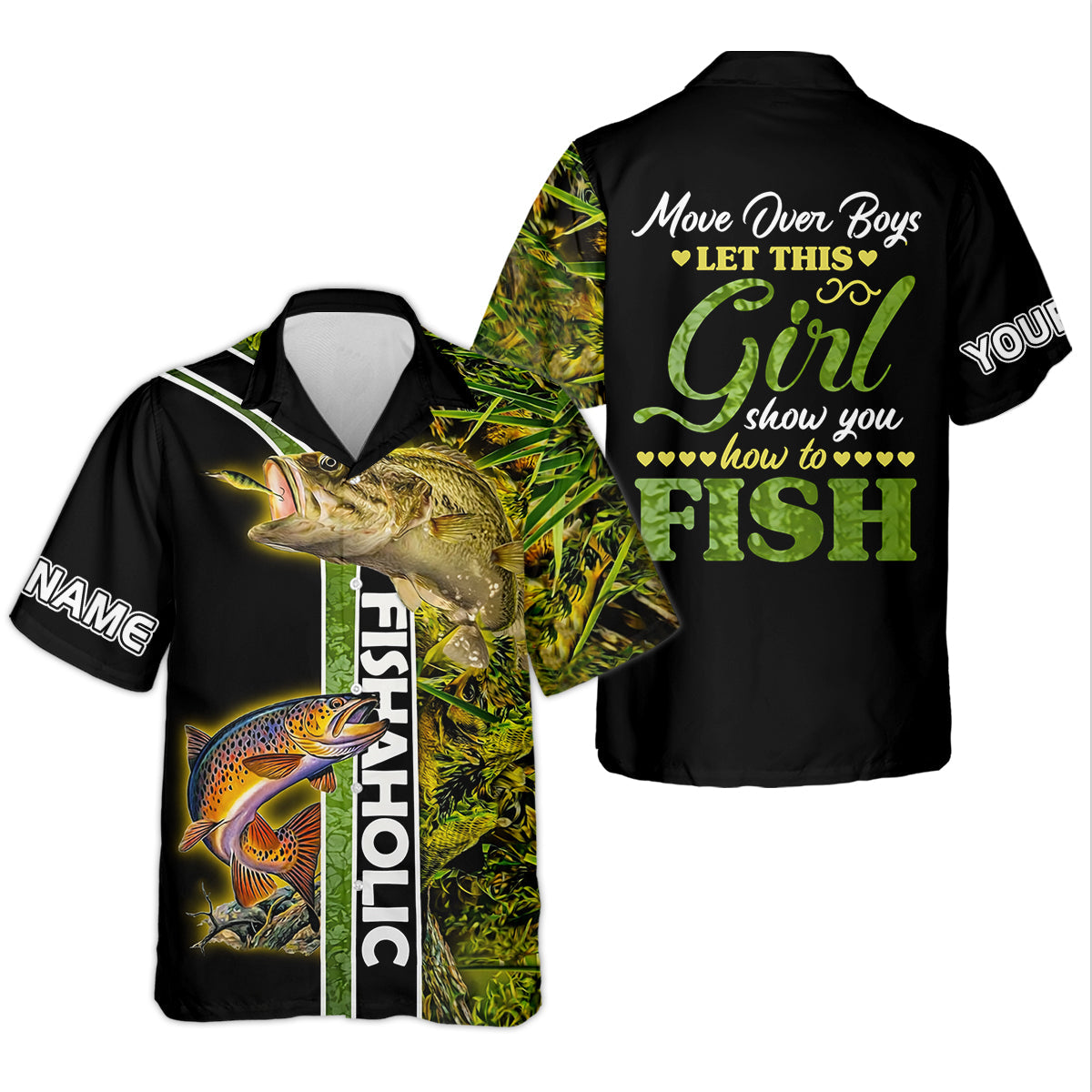 Let This Girl Show You How To Fish Funny Fishing Shirt, Fishing UPF Shirts, Fishing Shirt For Women