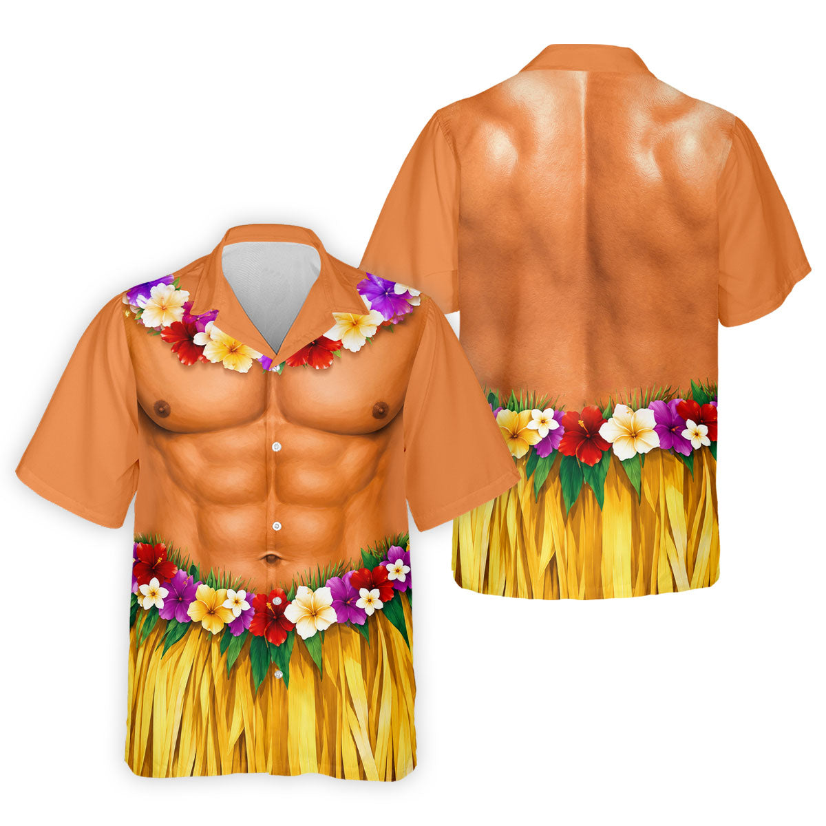 Funny Beach Body Golf Shirt, Hawaiian Luau Men's Golf Polo, Polo Shirts For Men