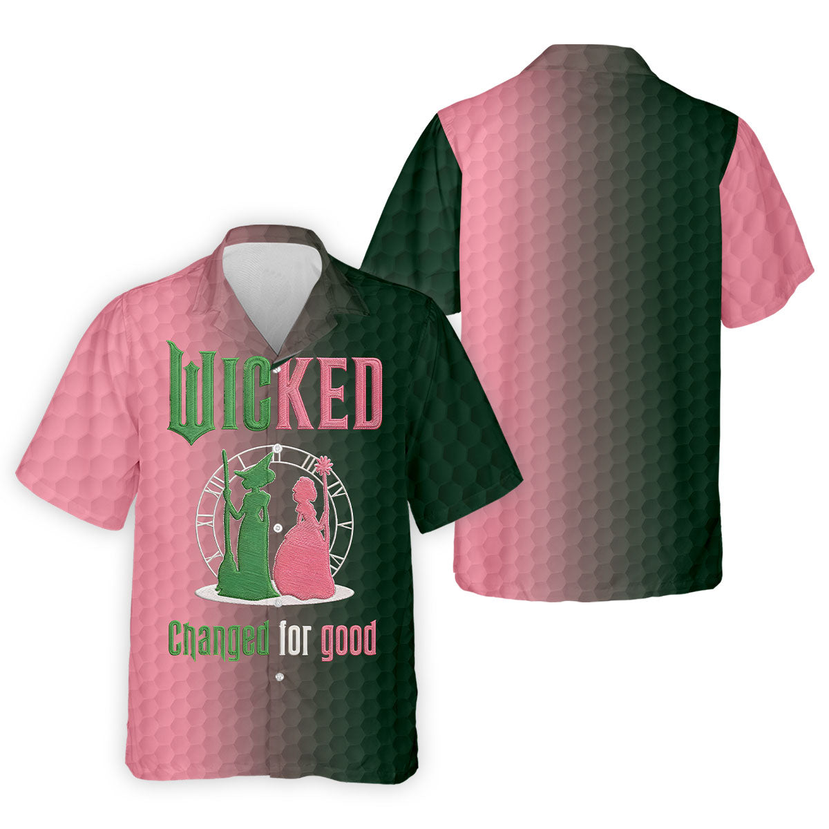 Wicked Changed For Good Embroidered Golf Shirt, Men's Golf Shirt, Hawaiian Golf Shirt