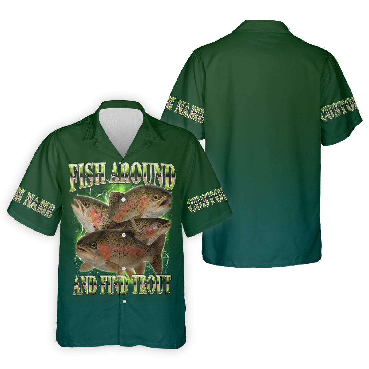 Fish Around And Find Trout Fishing UPF Shirts, Funny Fishing Shirt, Fishing Shirt For Women