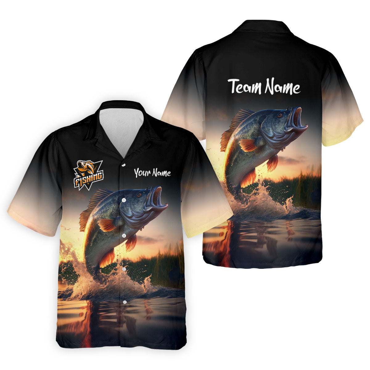 Largemouth Bass Fishing Performance Fishing Shirts, Fishing UPF Shirts, Fishing Shirt For Women