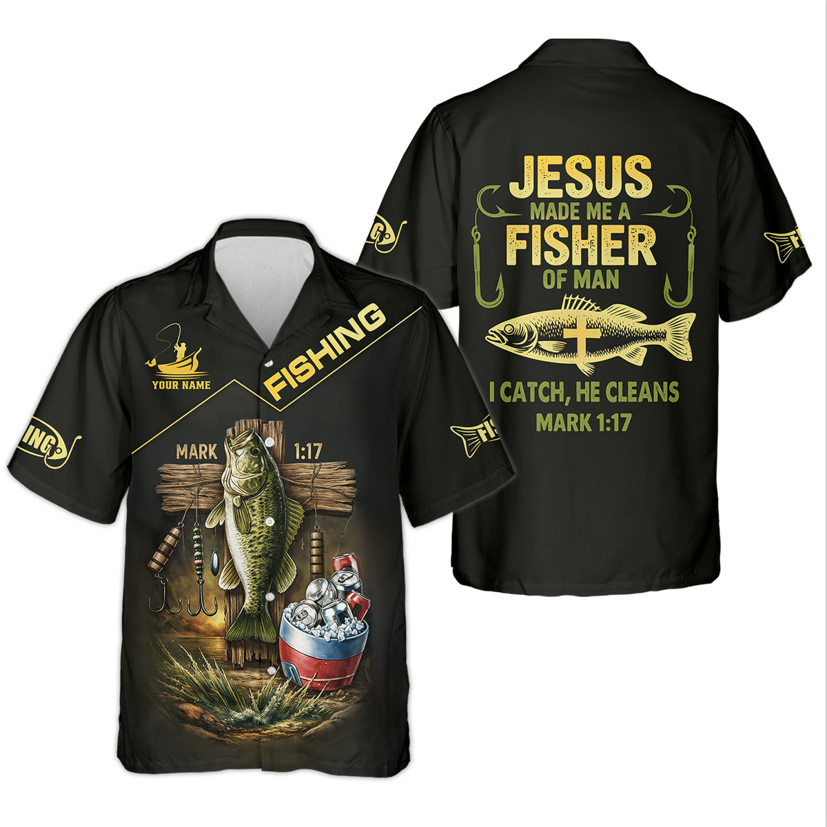 Jesus Made Me A Fisher Of Man Personalized Fishing Shirt For Women, Long Sleeve Fishing Shirt, Gift For Her