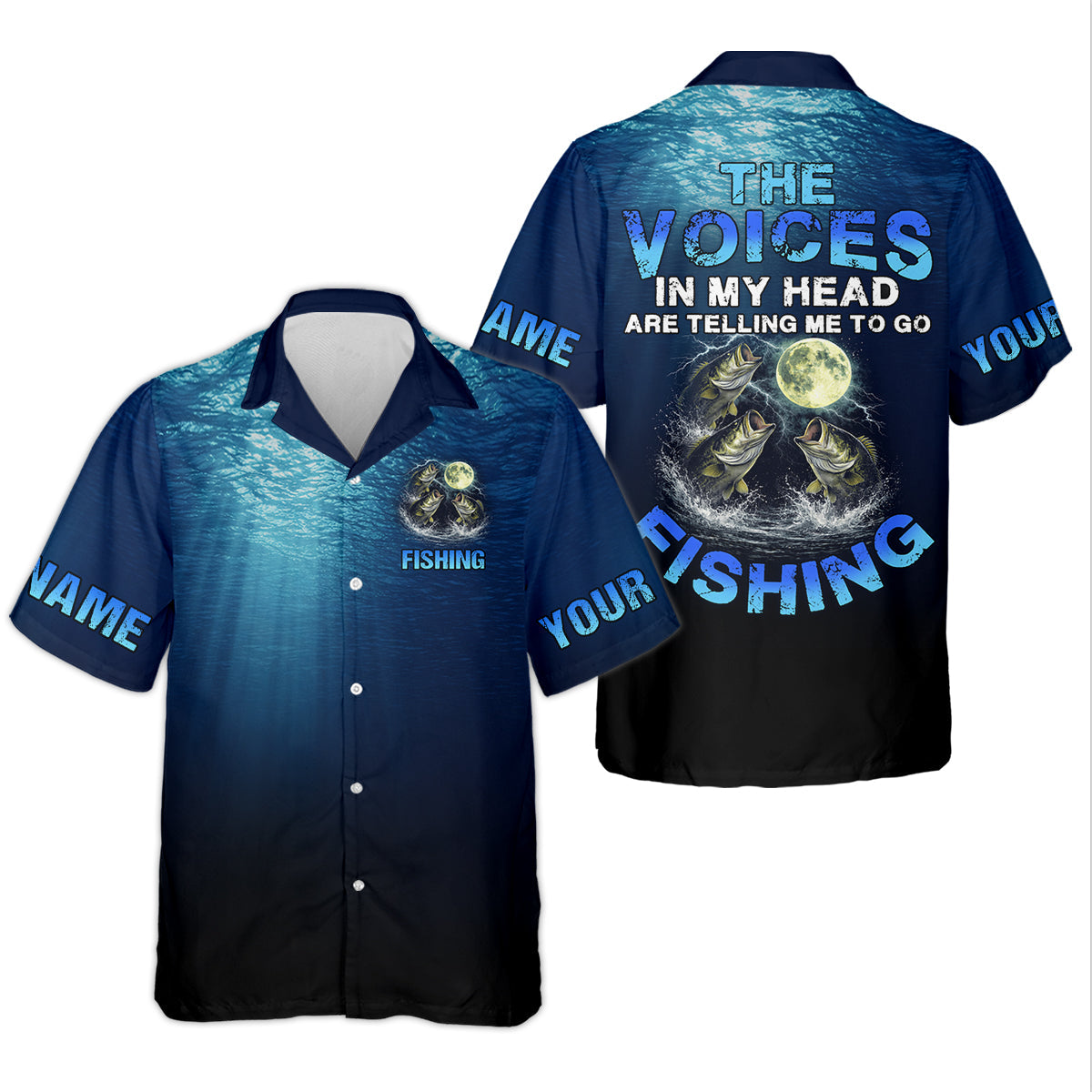 The Voices In My Head Are Telling Me To Go Fishing Funny Fishing Shirt, Fishing UPF Shirts, Women Fishing Shirt