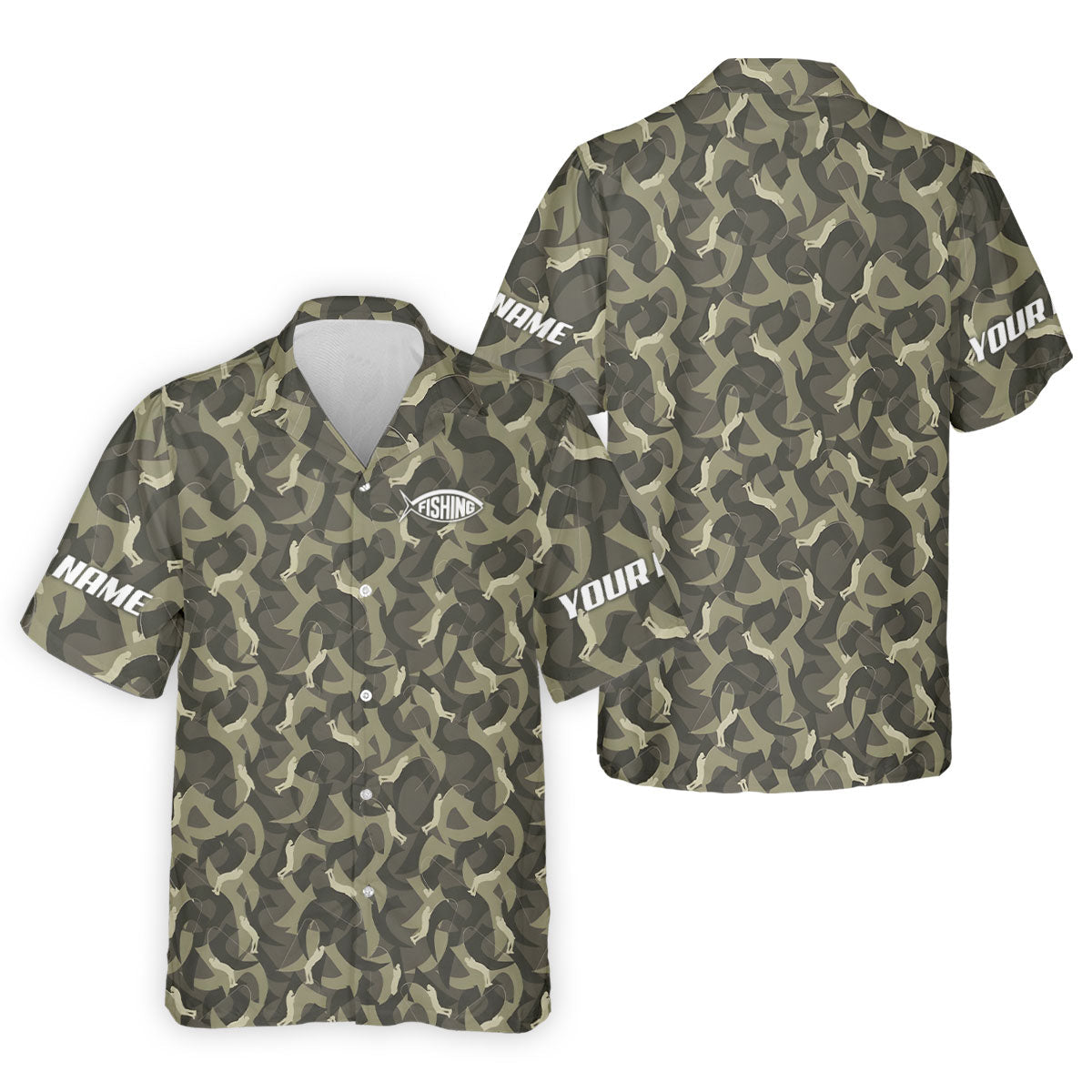 Camo Fishing Shirt for Men, Long Sleeve UPF Performance Fishing Shirt, Outdoor Angler Shirt