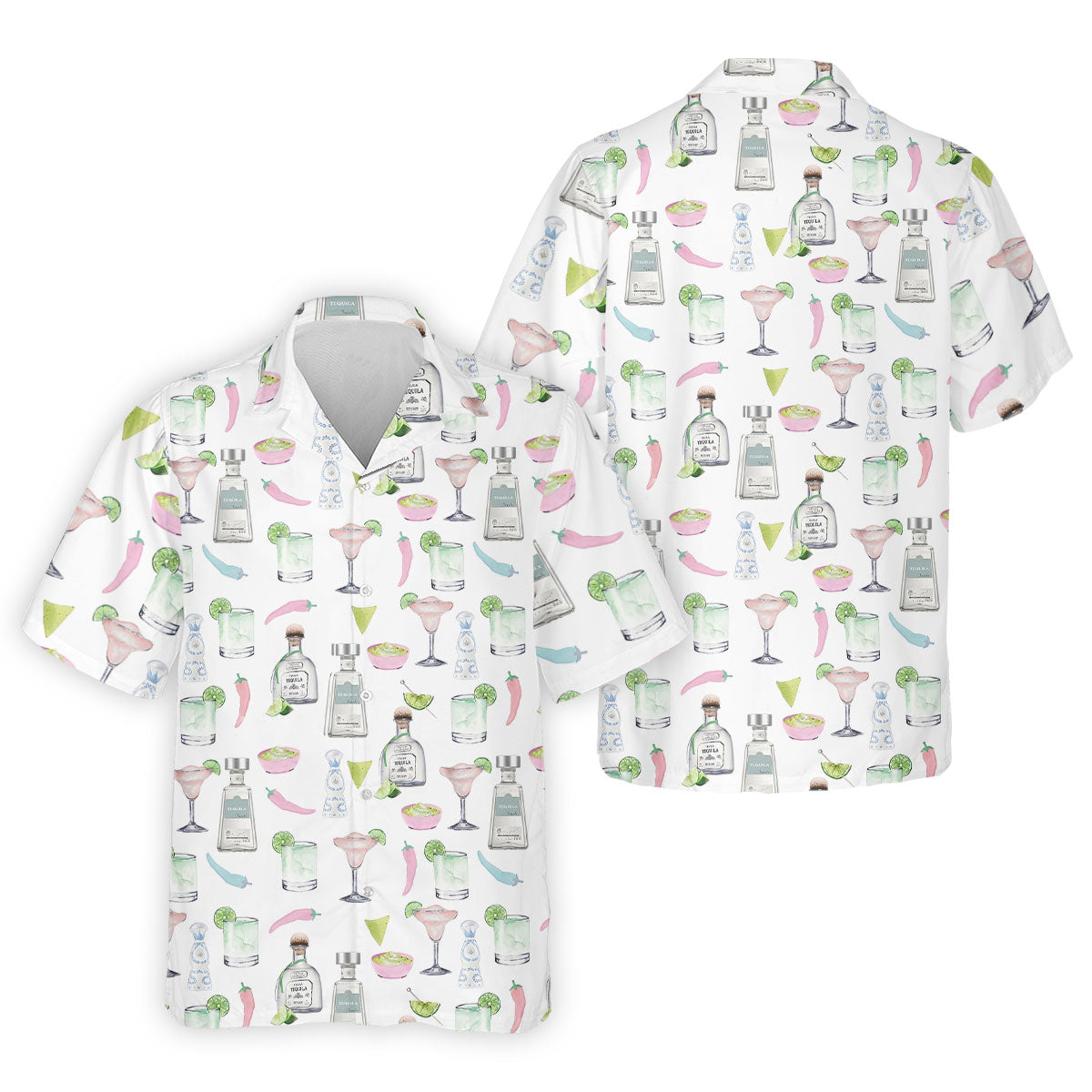 Pink Margarita Glass Tequila Lover Pastel Theme Golf Tops For Men, Polo ShirtFor Men, Golf Shirts For Men