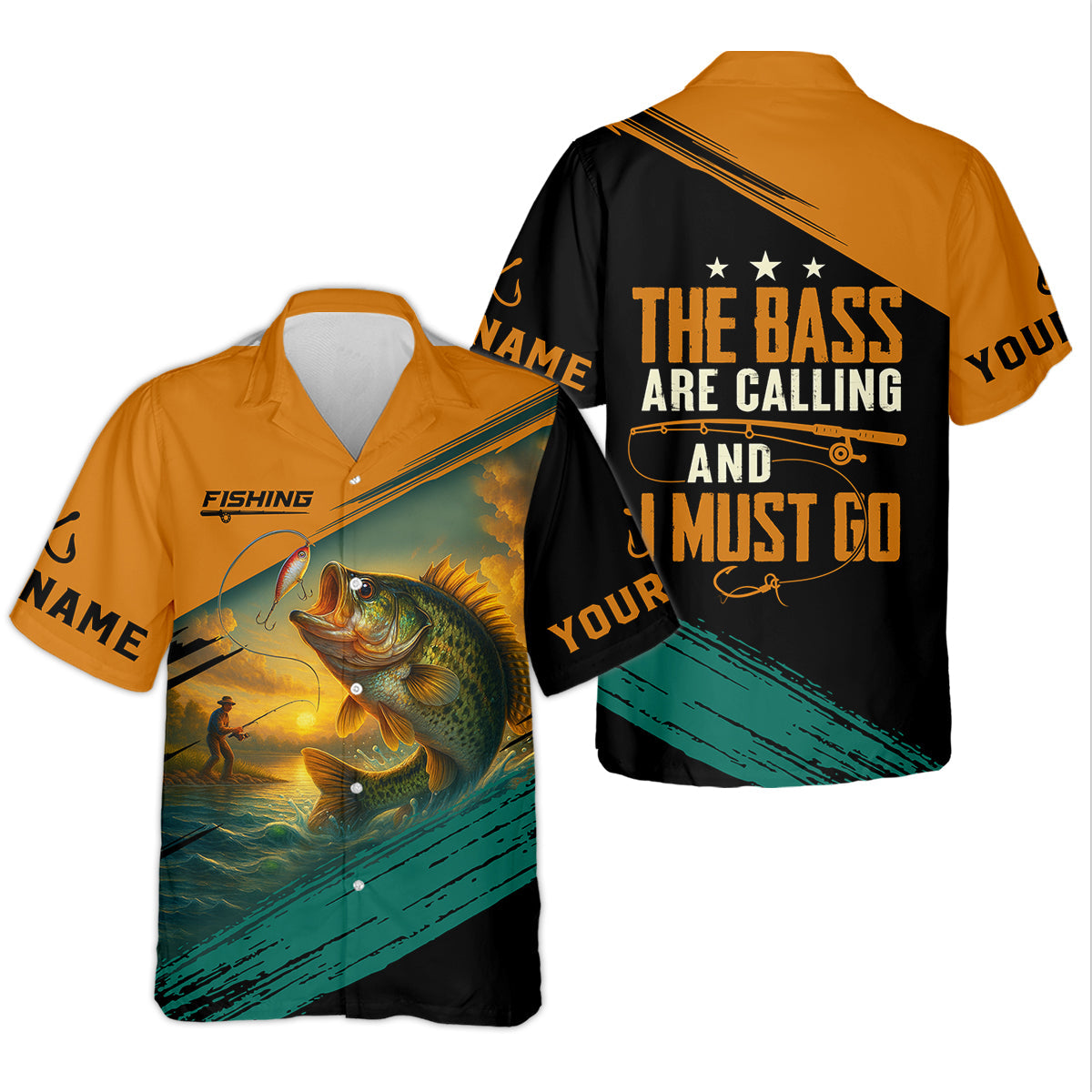 The Bass Are Calling And I Must Go SPF Shirt For Men, Gift For Fisherman, Largemouth Bass Fishing