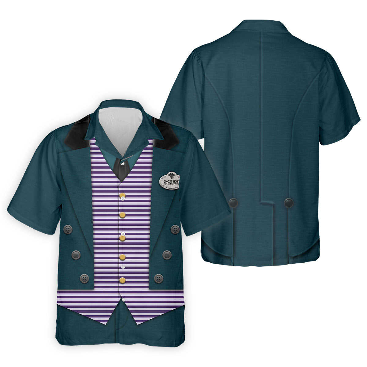 Ghostly Butler Costume Halloween Polo Shirt, Polo Shirts For Men, Mens Golf Shirts