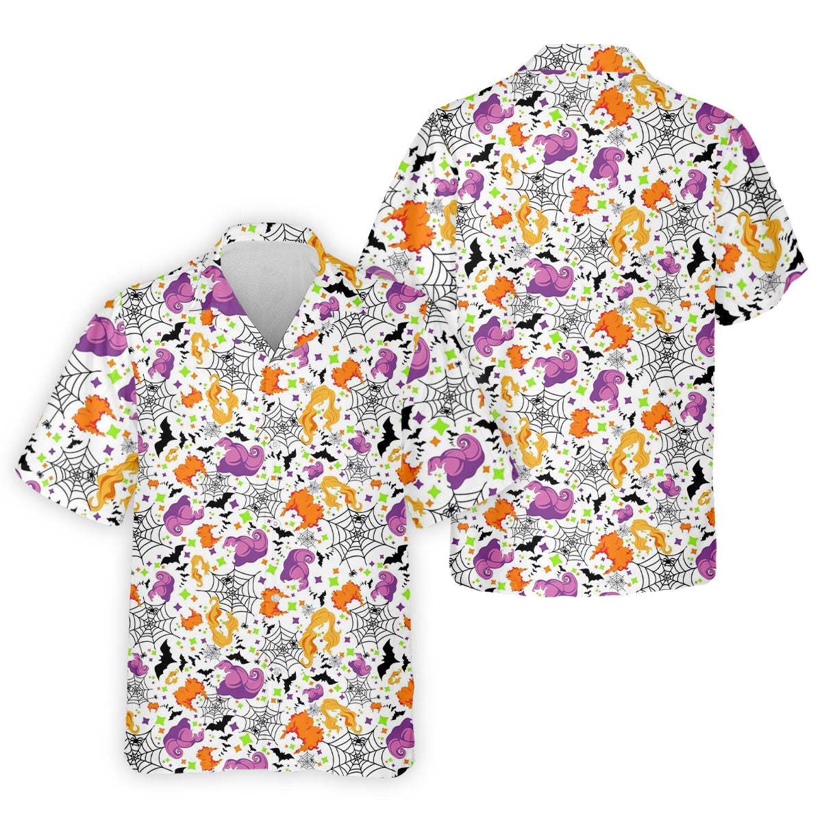 Halloween Witch Horror Character Spider Web Polo Shirt, Mens Golf Polo, Mens Golf Apparel